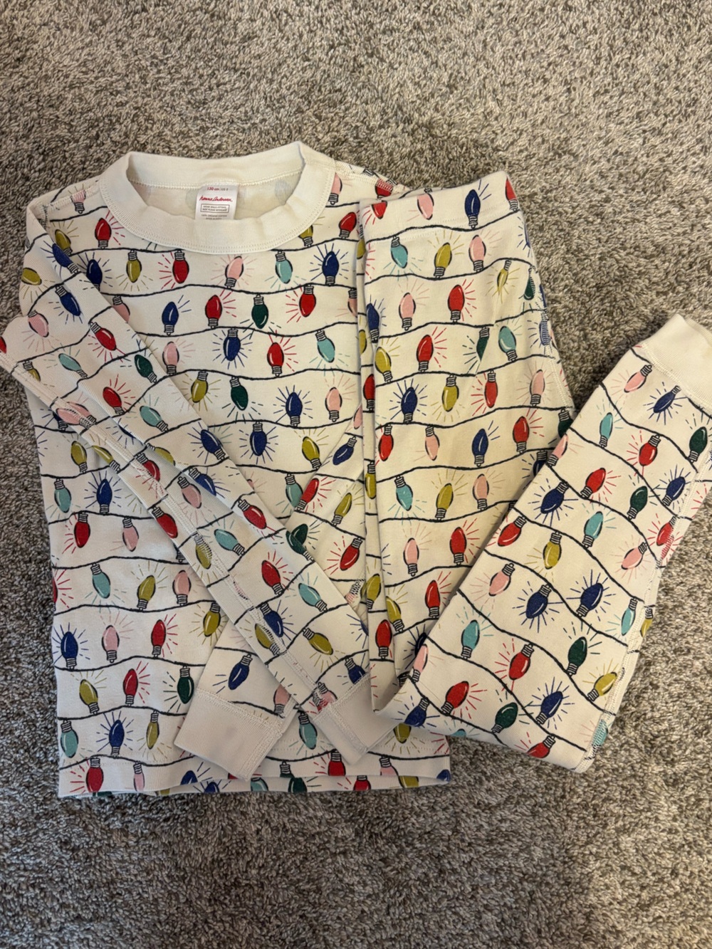 Hanna Andersson Holiday Lights Pajama Set Unisex